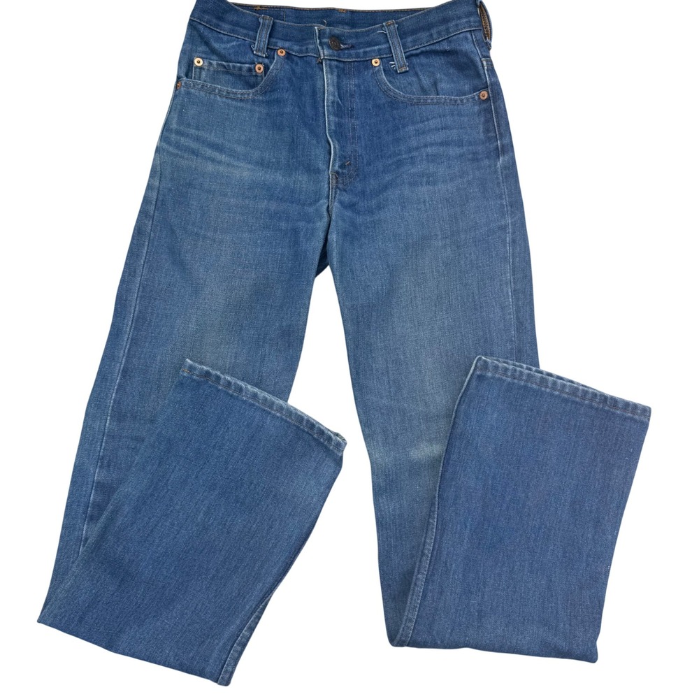 Vintage Levis 717-0917 Straight Leg Blue‎ Denim Jeans 29x34 Medium Wash Mens